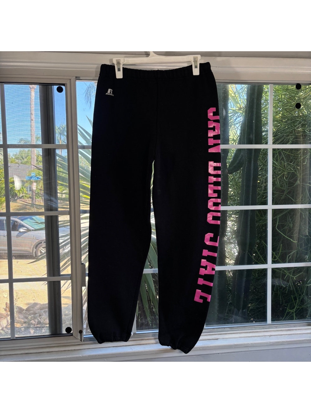 Russell Athletic black San Diego College sweatpants